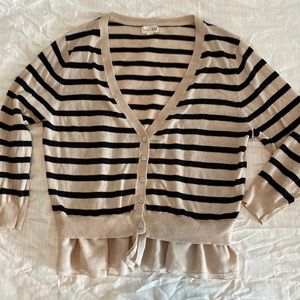 Madison Jules striped cardigan